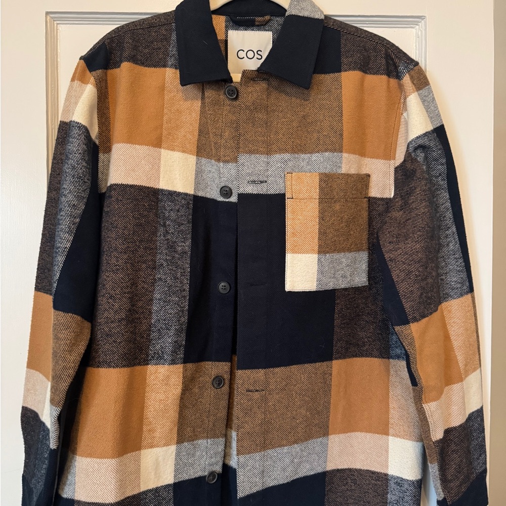 COS Men's Plaid Shirt Jacket